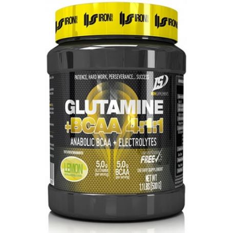 Glutamina + Bcaa´s 4:1:1 500 gr Iron Supplements