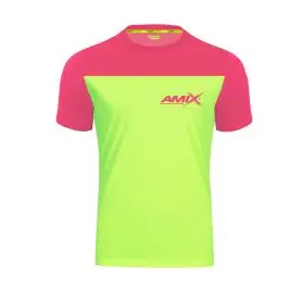 Camiseta Runfit Cube Verde lima - Rosa