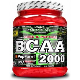 BCAA 2000  con Pepform 240 tabs Amix Musclecore