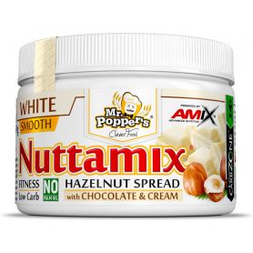 Crema de Avellanas Proteica Nuttamix  250 gr Chocolate blanco