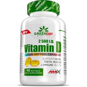 Vitamina D 2500 I.U 90 caps Mantenimiento de Huesos y Músculos