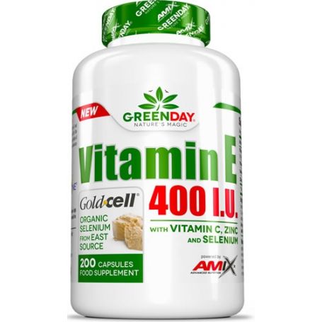 Vitamina E 400 I.U. LIFE+ 200 caps Amix GreenDay