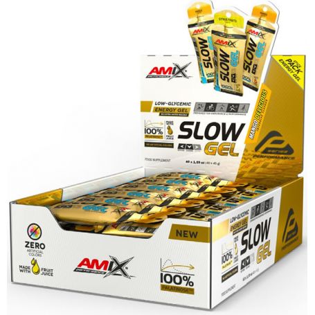 Slow Palatinose 40 geles energético de 45 g Amix Performance