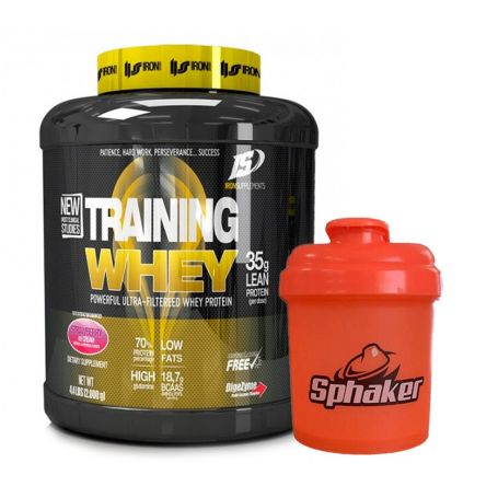 Proteína Training Whey 2 kg + Shaker 300 ml GRATIS