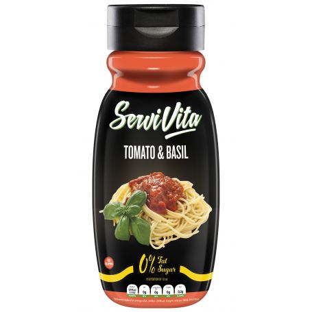 Salsa Zero Sabor Tomate & Albahaca ServiVita  320 ml