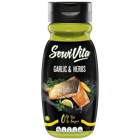 Salsa Zero Sabor Ajo y Especias ServiVita 320 ml
