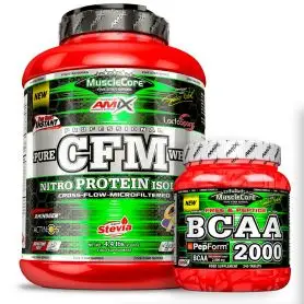 CFM Nitro Protein Isolate 2 kg + BCAA 2000  con Pepform 240 tabs