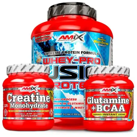 Pack Fusion + Creatina + Gluta-bcaa´s