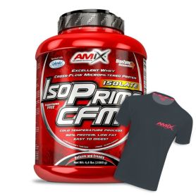 Proteína IsoPrime CFM Isolate 2kg + REGALO Camiseta RunFit Negra