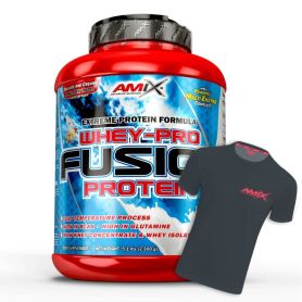 Proteína Whey-Pro Fusion Protein 2,3kg + REGALO Camiseta RunFit Negra	