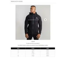 Premium ZIP HOODIE Negra