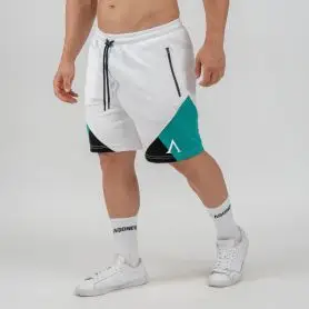 Short TRAINING CULTURE Blanco/Turquesa
