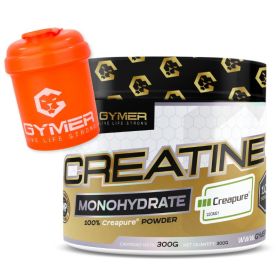 Creatine Monohydrate CreaPure® GYMER 300 gr + Shaker Gratis
