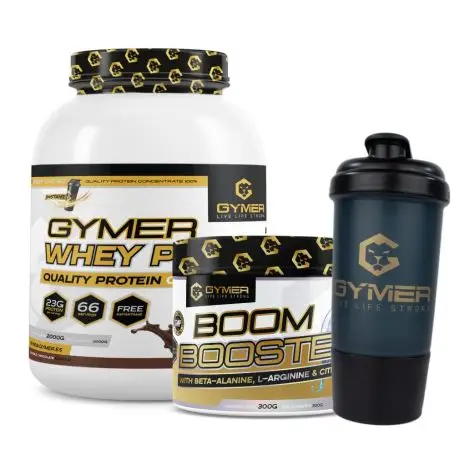 Pack Proteína Whey Pro80 2 Kg + Pre-entreno BOOM BOOSTER+ Shaker GRATIS