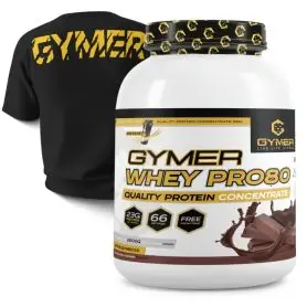 Proteína Whey GYMER Pro80 2kg + Camiseta Oversize GYMER