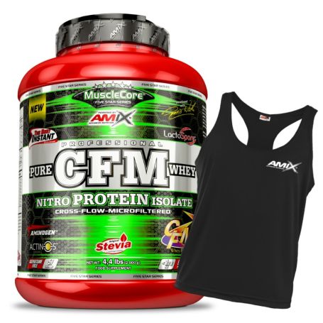 Proteína CFM Nitro Protein Isolate 2kg + REGALO Camiseta Tirantes