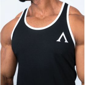 Camiseta Aesthetic STRINGER Negro/Verde